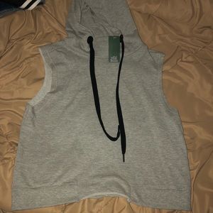 Grey sweatshirt Vest